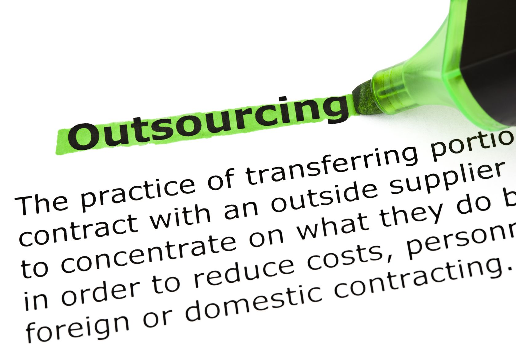 Outsourcing Highlighted