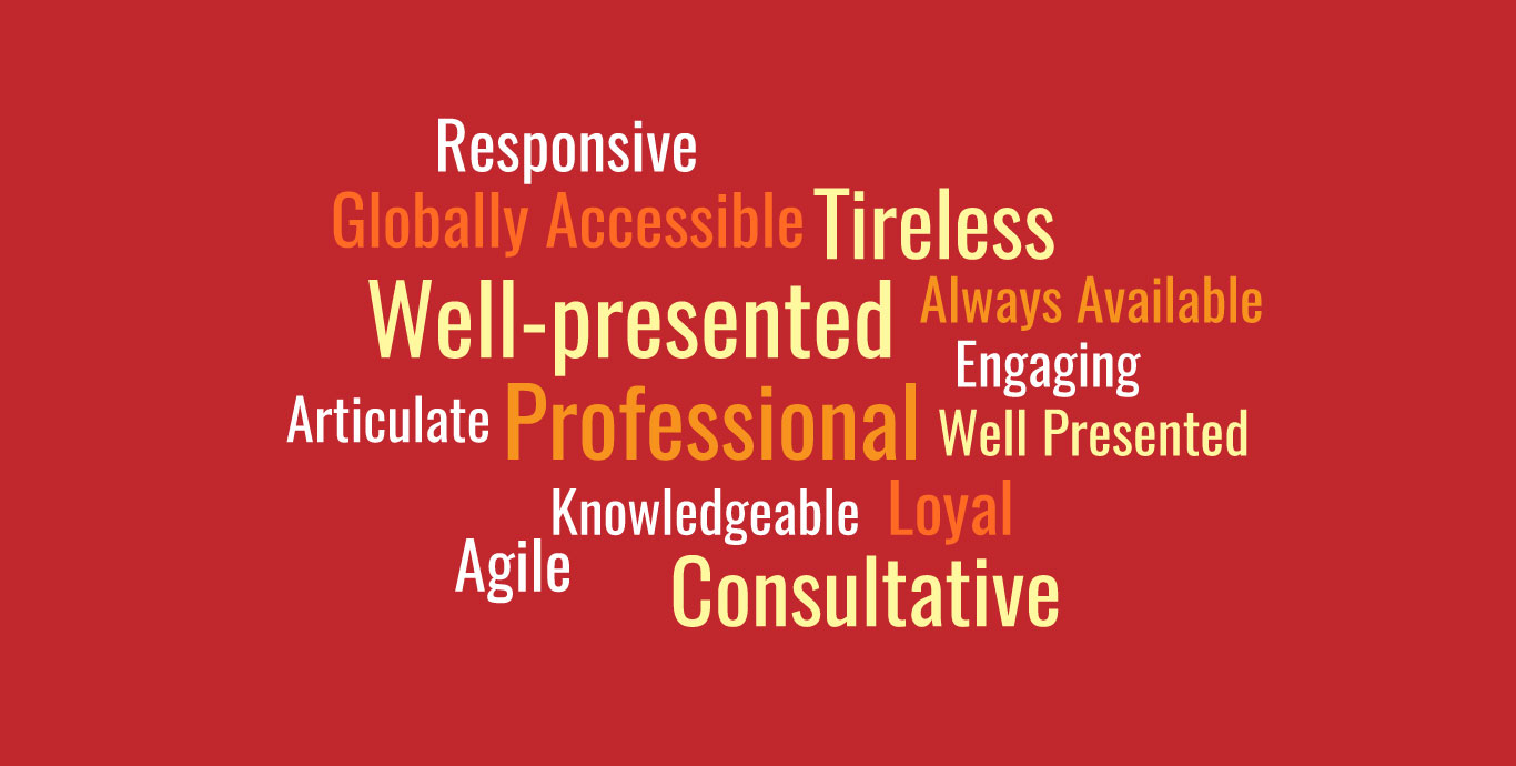 sales profile word cloud