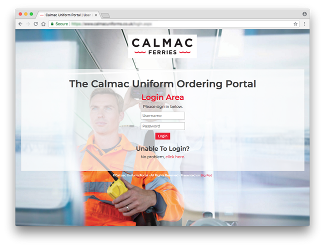 CalMac Launch Staff Uniform Portal with Big Red Digital