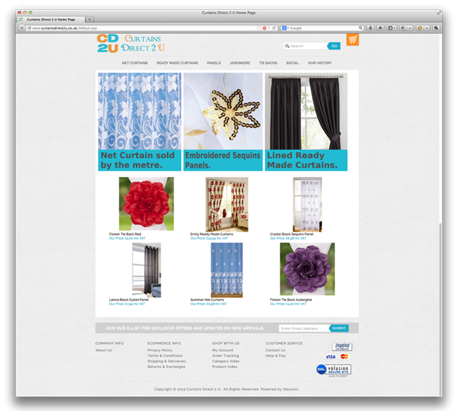 Site Makeover & SEO Support For Curtains Direct