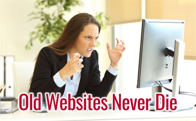 Old Websites Never Die