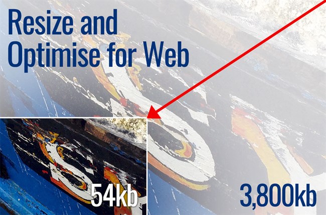 Resizing & Optimising Images For Web Use